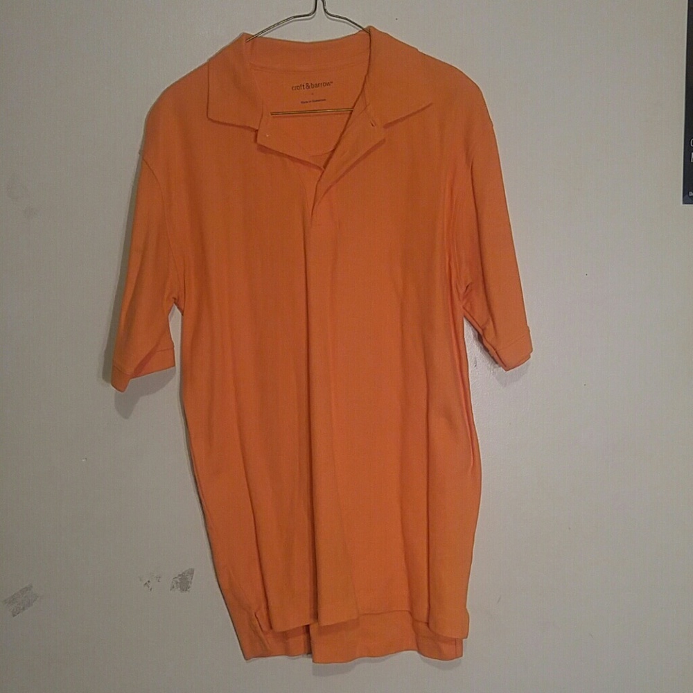Short Sleeve Orange Polo